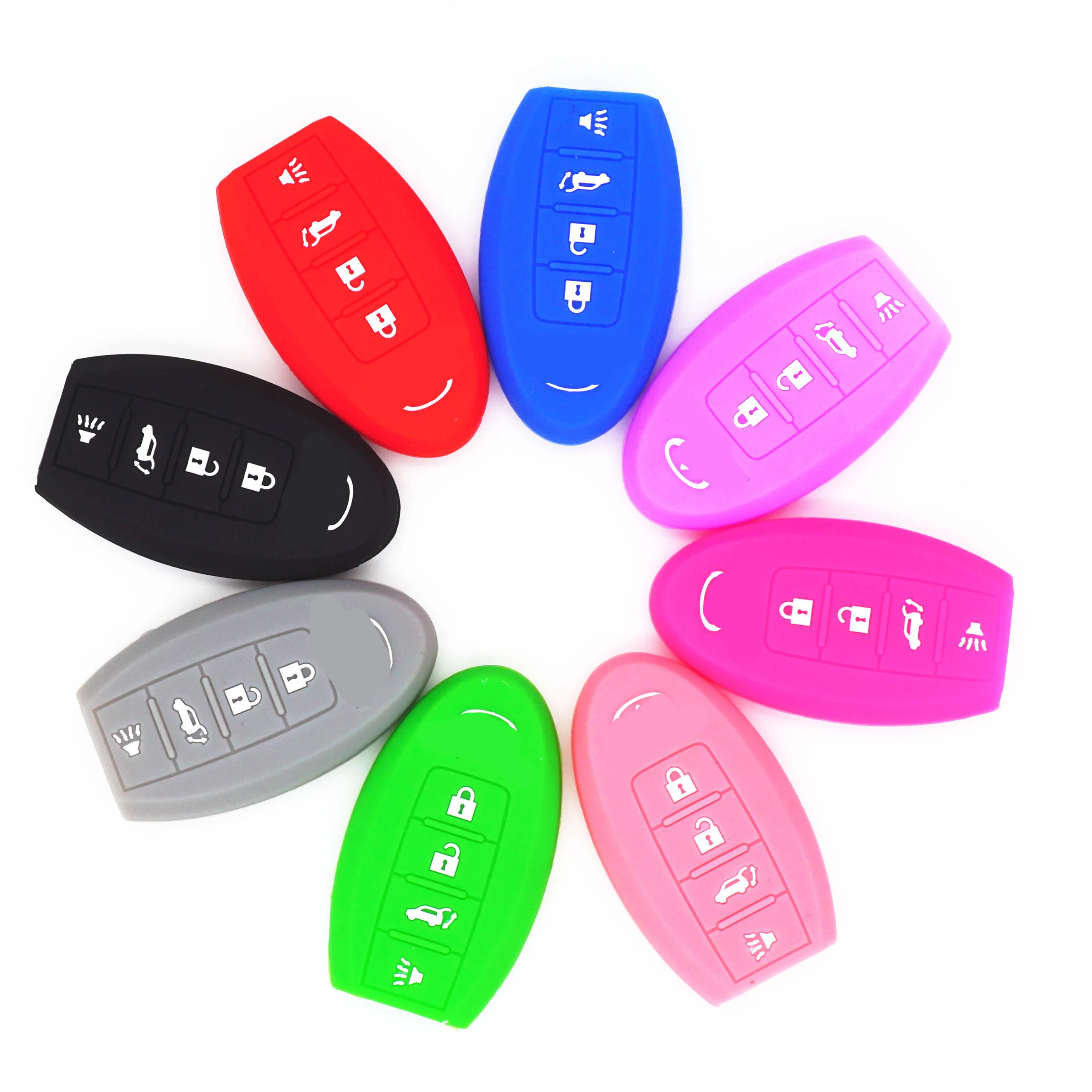 Black Silicone Remote Key Fob Cover case For Infiniti EX35 FX50 G37 M45 QX56