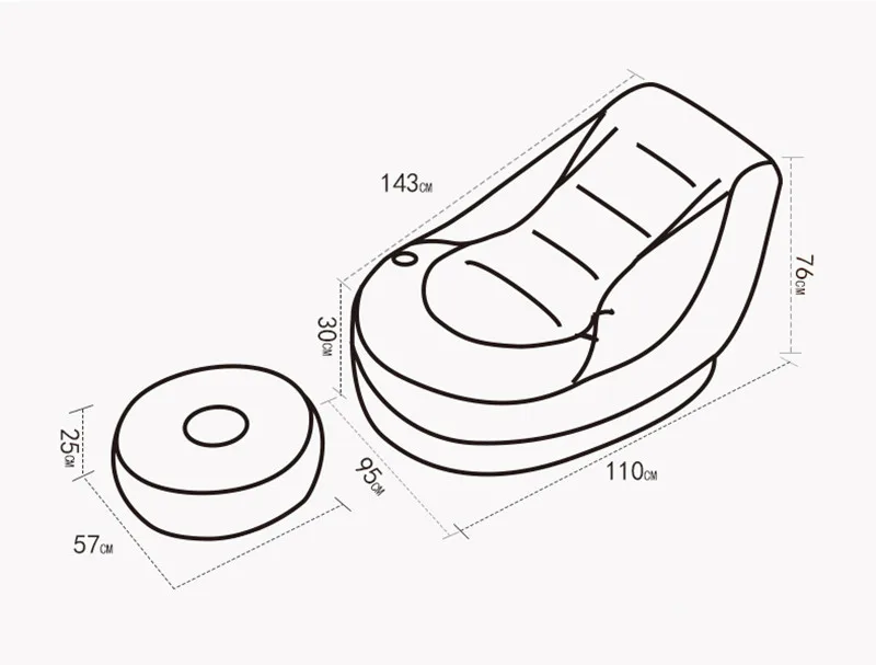 Надувной матрас мягкая кровать с подножкой кровать Beanbag складные мягки мебель для спальни Muebles De Dormitorio