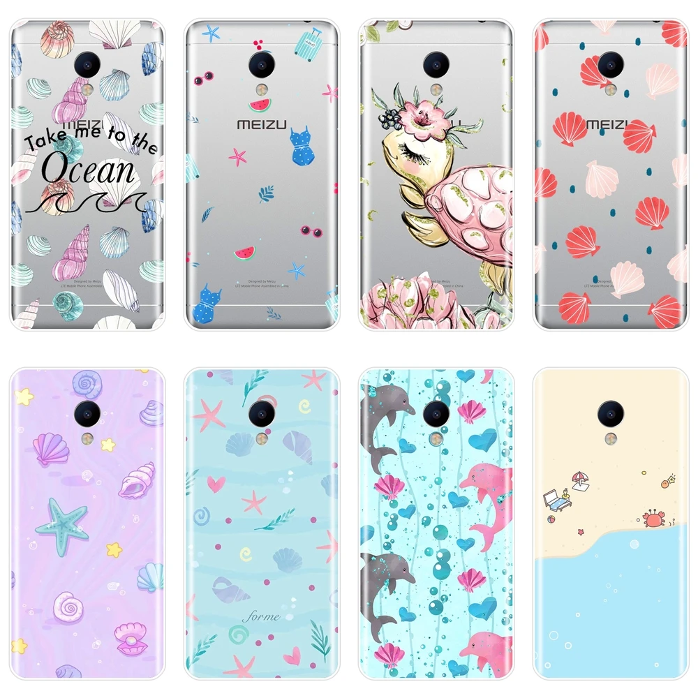 

Phone Case For Meizu M2 M3 M5 M6 Note Soft Silicone Turtle Ocean Sea Animal Back Cover For Meizu M6 M6S M6T M5 M5C M5S M3 M3S M2