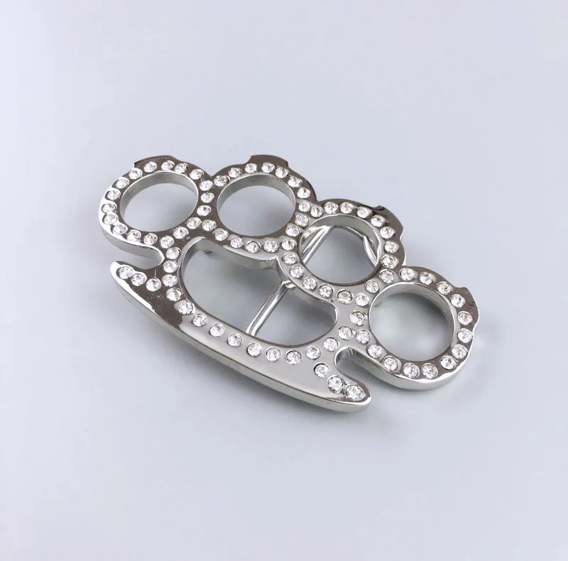 Новинка Яркая Серебряная 3D пряжка для ремня со стразами в наличии США|rhinestone belt
