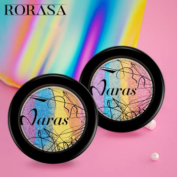 

1Pc Rainbow Highlighter Blusher Eyeshadow Makeup Palette Shimmer Eye Shadow Bronzer Glow Kit Concealer Foundation Make Up Tools