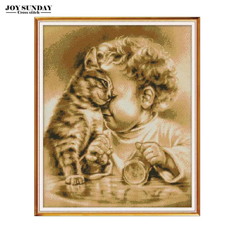 Набор для вышивки крестиком Joy Sunday Aida 14ct 11ct набор рукоделия сделай сам Картина на