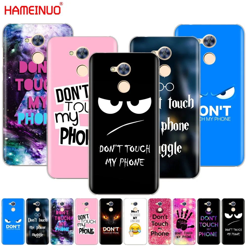 

HAMEINUO Do Not dont Touch My Phone Cover phone Case for Huawei Honor 10 V10 4A 5A 6A 7A 6C 6X 7X 8 9 LITE