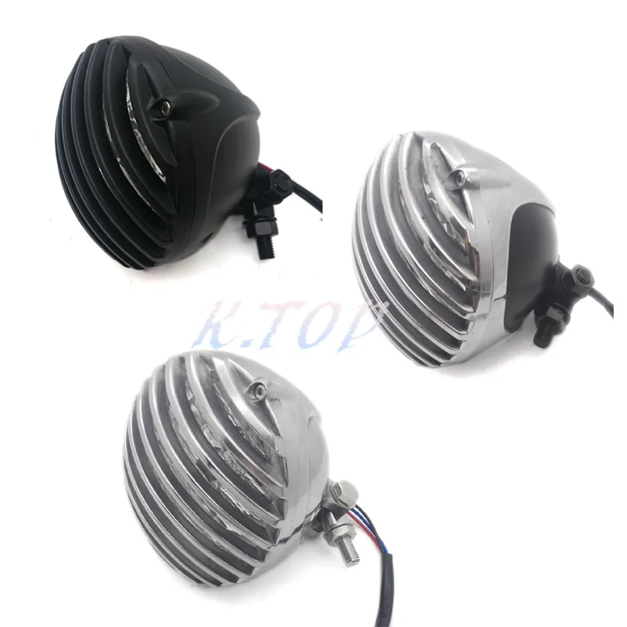 

Motorcycle Aluminum Cage Retro Headlight Grill For Harley Bobber Chopper Custom