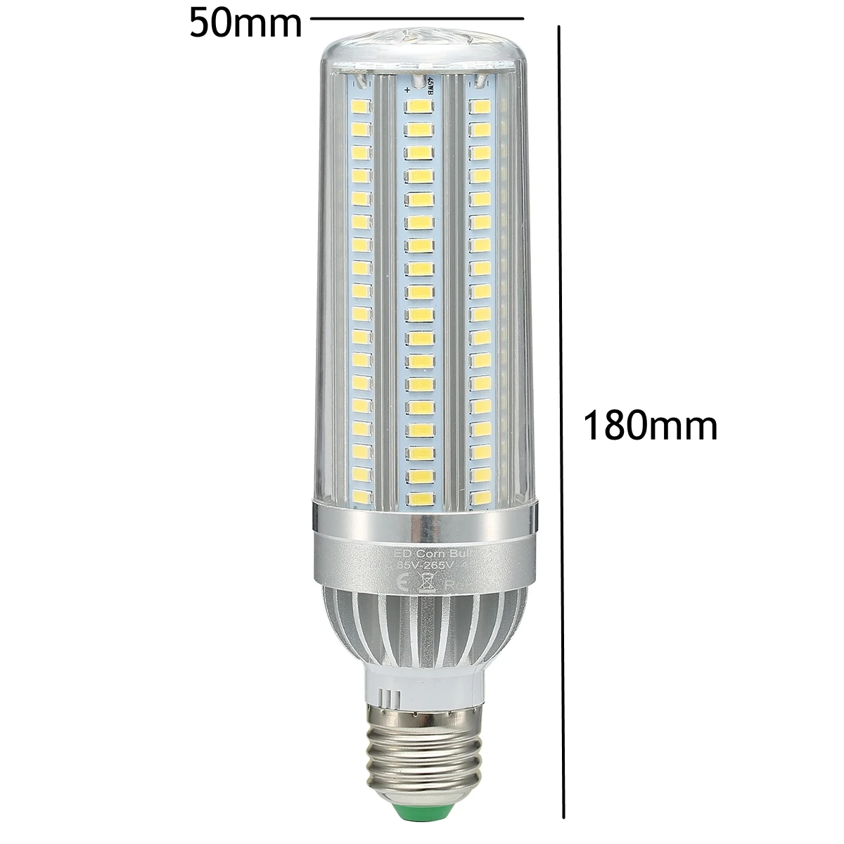 E27 Светодиодный светильник для кукурузы 25 Вт 35 Вт 50 Вт SM5730 Вентилятор охлаждения постоянного тока Светодиодный светильник AC85-265V