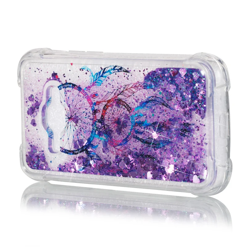 

For Samsung J1 2016 Case Glitter Liquid Paillette Quicksand Soft TPU Anti-knock Capa Cover for Samsung Galaxy J1 2016 J120 Case