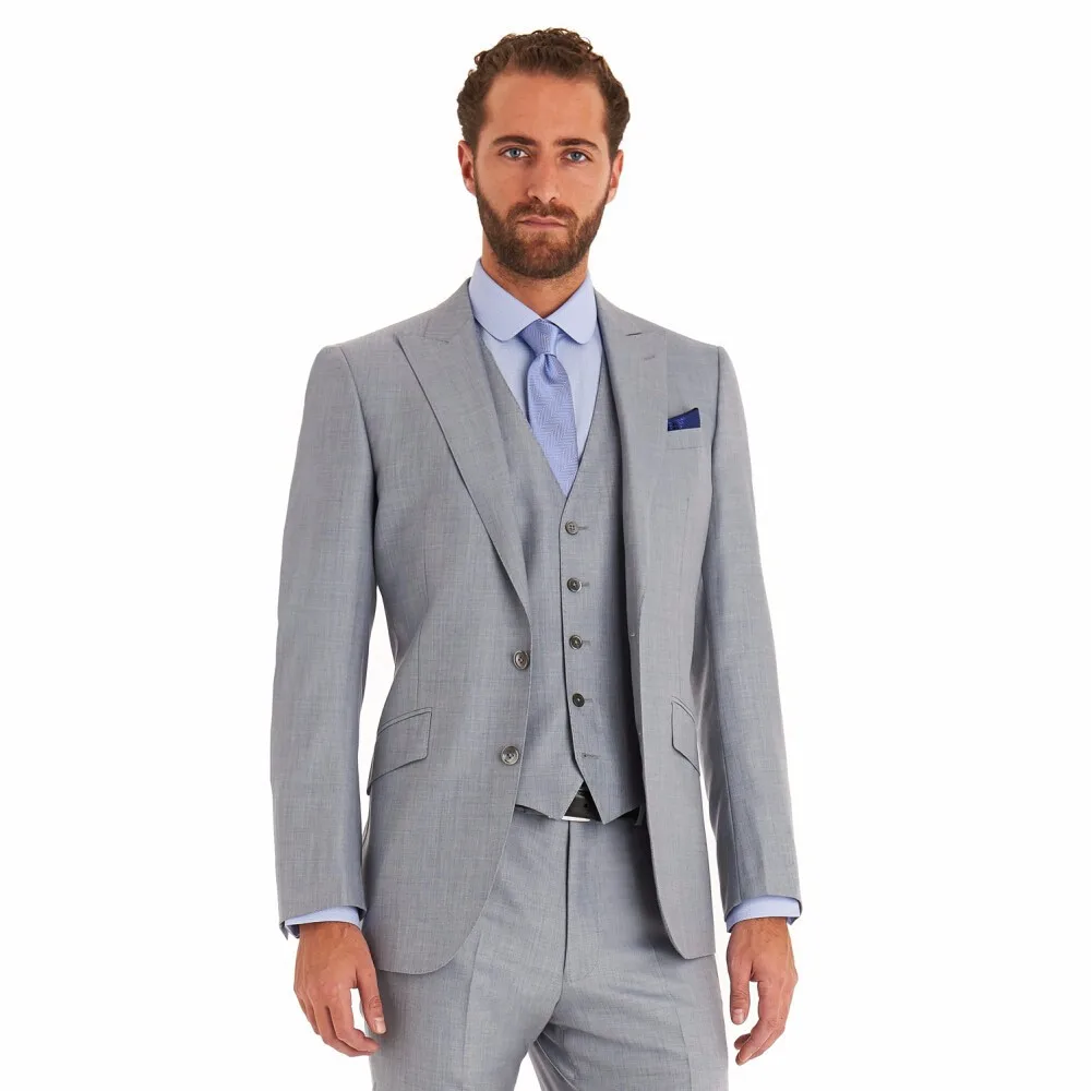Groom Light Grey Suit - Ocodea.com