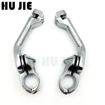 

1-1/4" Chrome Long Angled Highway Engine Guard Bar Foot Peg Mount Kit For Kawasaki VULCAN VN400 VN800 VN900 VN1500 VN2000