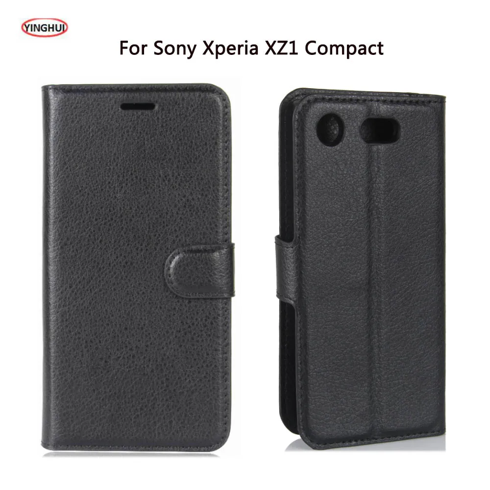 HUDOSSEN для Sony Xperia XZ1 Compact G8441 G8442 чехол роскошный Флип кожаный телефона аксессуары