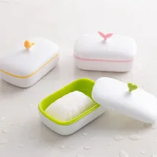 1 шт. двухслойная Удобная коробка для мыльницы креативный Чехол-держатель Love Heart Birds силиконовый душевой контейнер для ванной мыльницы
