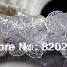 2 шт./партия, 5 м, цветная гирлянда с 20 шт., кольцо-гирлянда с колокольчиками, IP44, 220 В, хрустальные светодиодные светильники