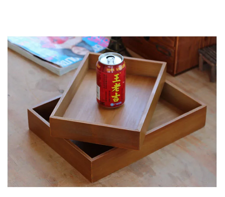 1PC Creative Home Bamboo Store Saucer Restoring Ancient Solid Wood Tea Tray Sitting Room Tablet Hotel Tray Bamboo JL 002