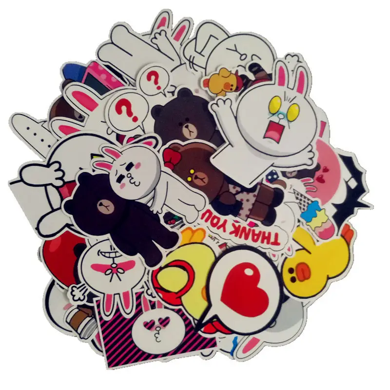32pcs/Lot Cony Anime Cartoon Brand Graffiti Stickers