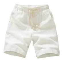 Летние мужские шорты из хлопчатобуманой ткани "канифас" Короткие штаны однотонные пляжные шорты-бермуды Masculina плюс размер одежда бордшорты