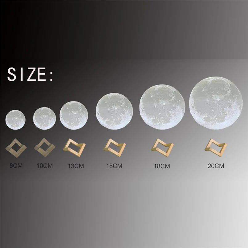 Moon Lamp 3D USB LED Magical Moon Night Light Moonlight Table Desk Touch Sensor Color Changing Home Bedroom Decoraction F#5N08 (12)