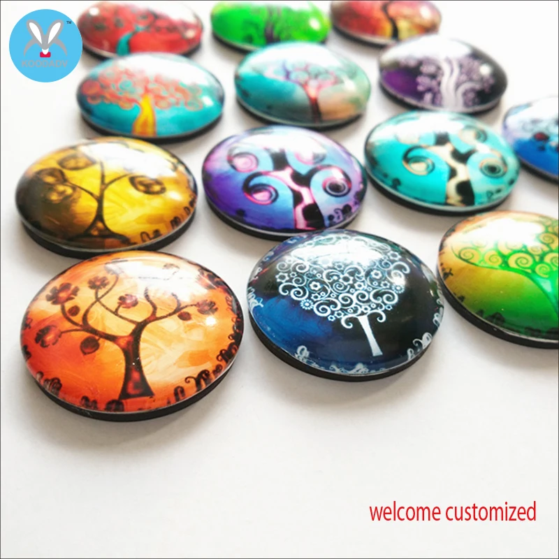 2018 abstract drawing tree series glass refrigerator