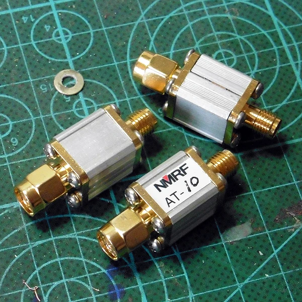 

Free shipping AT-10 SMA coaxial fixed attenuator / RF attenuator / power 0.5W/10dB/ attenuator DC~1GHz
