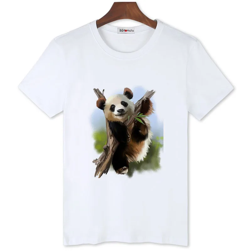 

BGtomato 3D print panda shirt new design popular 3D t-shirt cheap sale funny panda tops hip hop shirts for men