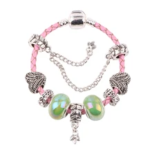 Dodocharms модный дизайнерский Шарм браслет с Микки эмалевые бусины детский стеклянный браслет подходит для женщин ювелирные изделия