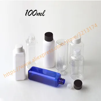 

100ml pretty colors PET bottle with plastic lid + reducer,essential oil/liquid/moisturizer/facial water container