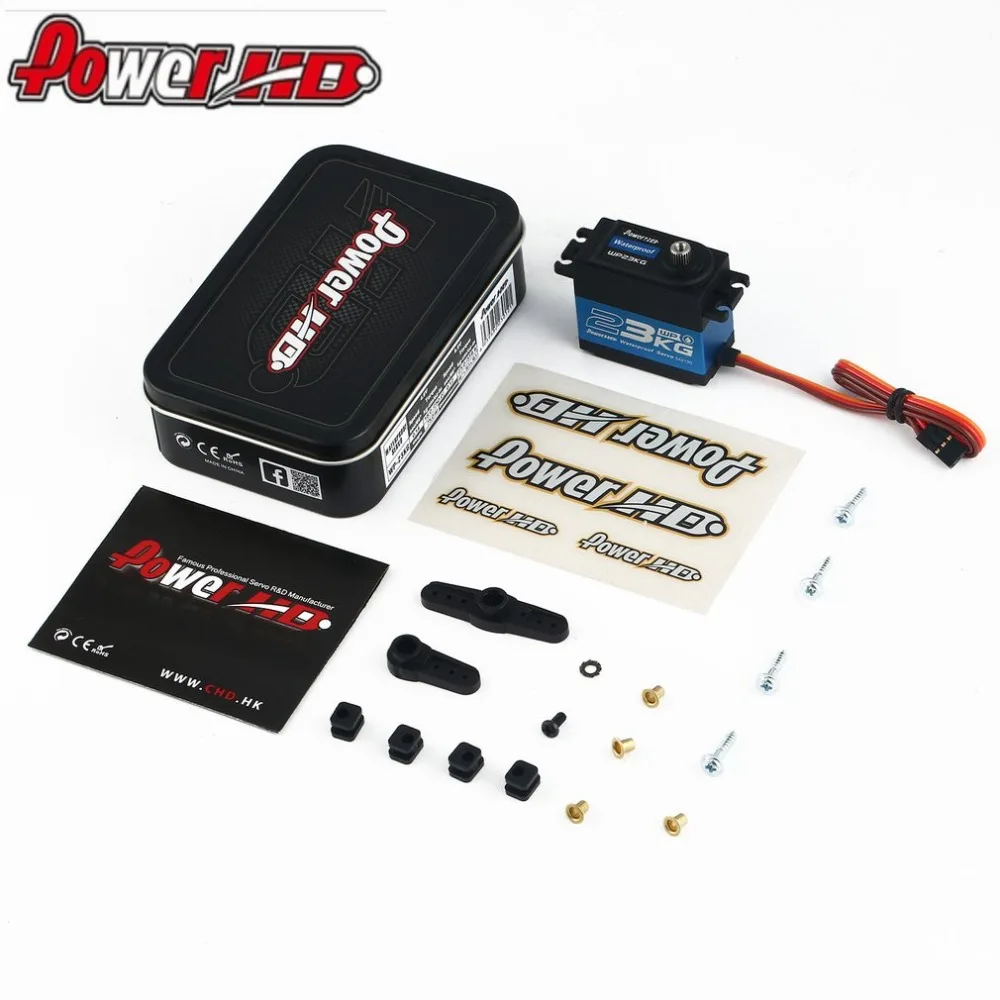 

POWER HD WP-23KG Waterproof Metal Gear Digital Coreless Servo with 23kg High Torque for 1/10 RC Remote Control Car Boat hz
