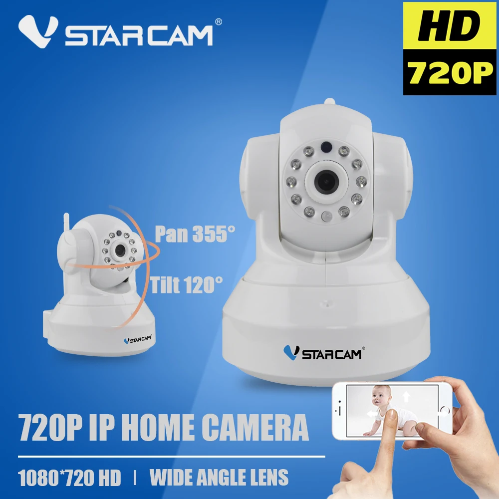 Vstarcam C7837WIP WIFI Camera Wireless IP Wi-Fi CCTV Camera Security Surveillance Camara Onvif P2P Micro SD Motion Detection Cam 2015 vstarcam t6835 micro tf sd card security ip camera wireless wifi p2p plug