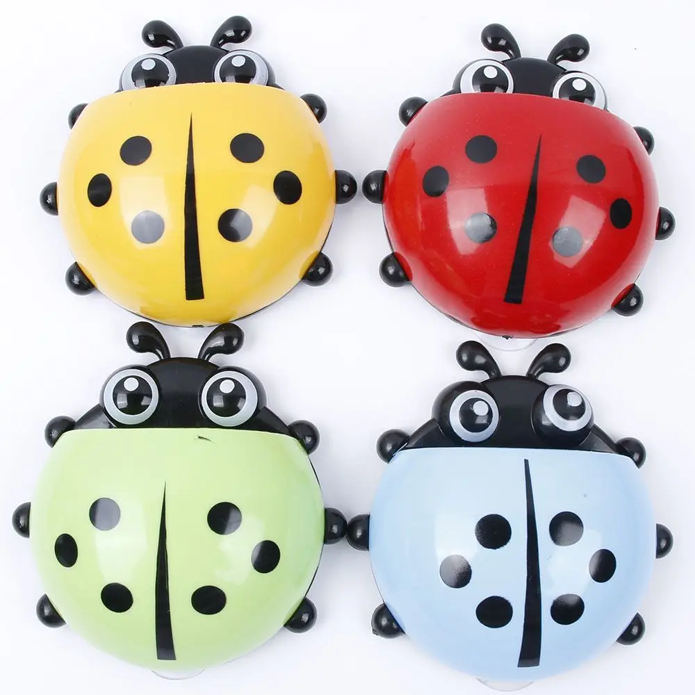 Настенный пластиковый держатель для зубной пасты|ladybird|ladybird toothbrush holderladybird ladybug |