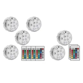 

Waterproof Underwater Pool Lights Colorful Party Bar Fish Tank Decor Lamps Remote control for Party bar flower pot