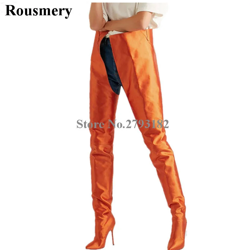 New Fashion Women Sexy Pointed Toe Extreme Long Waist High Boots Slip-on Leather Long Stiletto High Heel Boots Party Dress Shoes New Fashion Women Sexy Pointed Toe Extreme Long Waist High Boots Slip-on Leather Long Stiletto High Heel Boots Party Dress Shoes