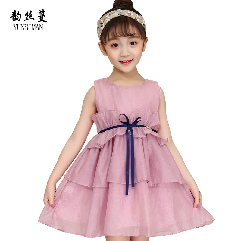 

Summer Girls Dress for Teenager Girl Casual Dress Light Blue Mesh Lace Kids Party Dresses A-line Children Dress 4 6 8 10 12 5C16