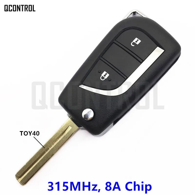 QCONTROL дистанционного ключа для пластиковая пилочка ногтей RAV4 Reiz 315 МГц 8A Чип