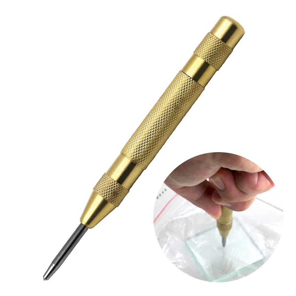 

High Hardness Automatic Center Punch Drill Tools Marking Starting Holes Woodwork Dent Marker Drill Bit Window Breaking Device