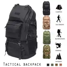 60L большой емкости открытый альпинизм кемпинг рюкзак водонепроницаемый камуфляж путешествия рюкзак