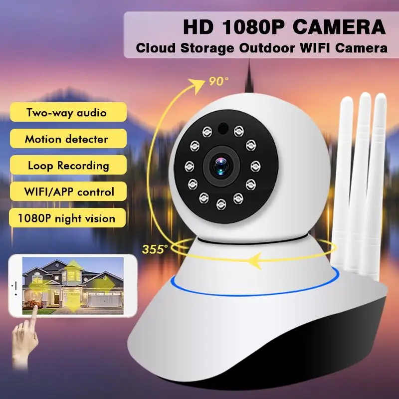 

1080P Indoor Wifi IP Camera Baby Monitor Wireless Video Surveillance Camera Security Camera Two-Way Audio / Night Vision / CCTV