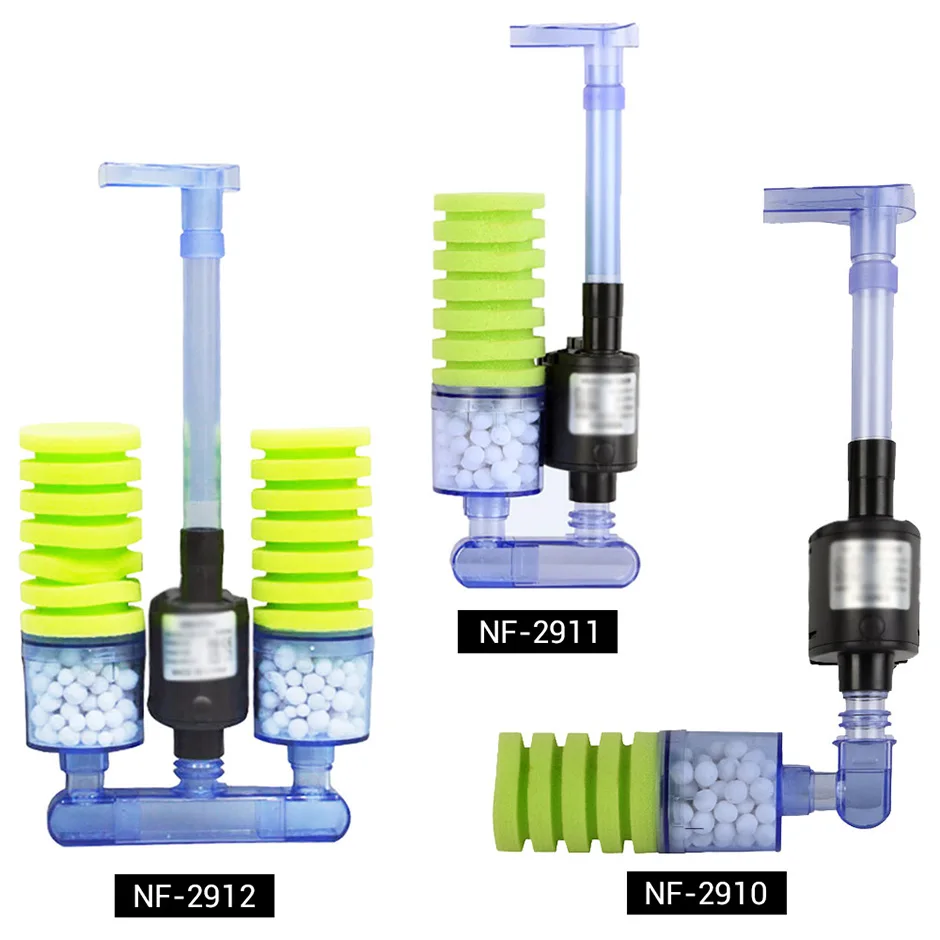 NICREW Губчатый Фильтр для аквариума с погружным водяным насосом и биохимическим губчатым фильтром для циркуляции воды