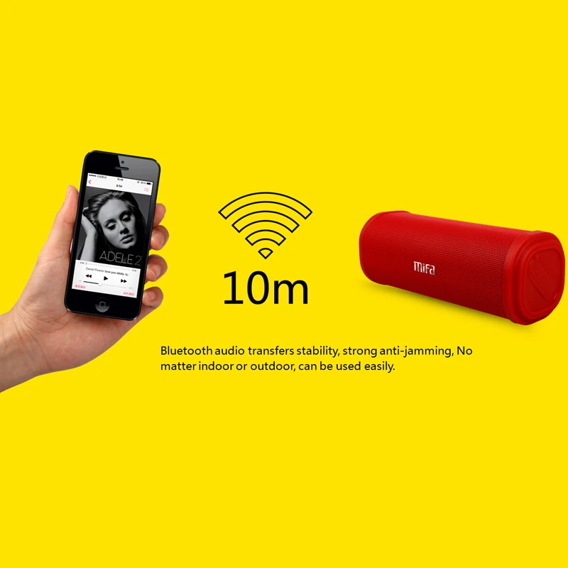 Беспроводная стереоколонка MIFA портативная уличная колонка с Bluetooth 3d объемным