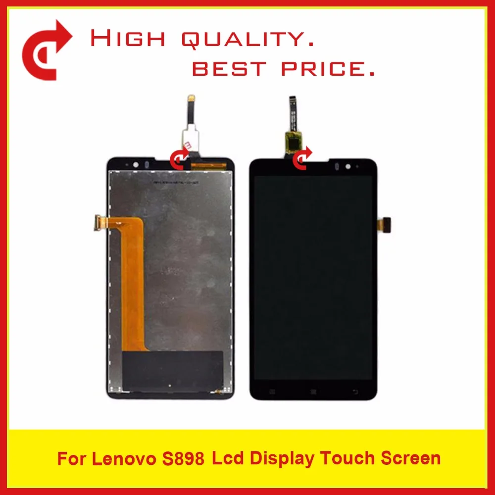

High Quality Replacement 5.3" For Lenovo S898 LCD Display With Touch Screen Digitizer Sensor Panel Assembly Free Shipping