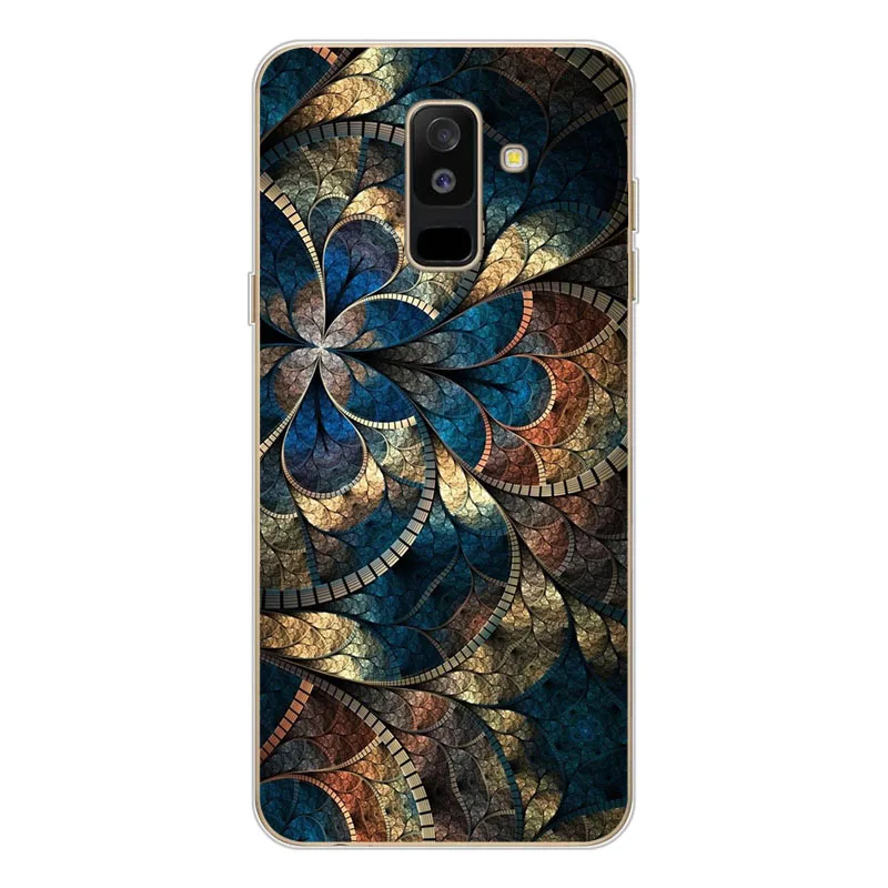 Чехлы Geruide para Для samsung Galaxy A6 plus a6+ Dual SIM pintado telefono caso samsung Galaxy A6 a6 - Цвет: RY-24