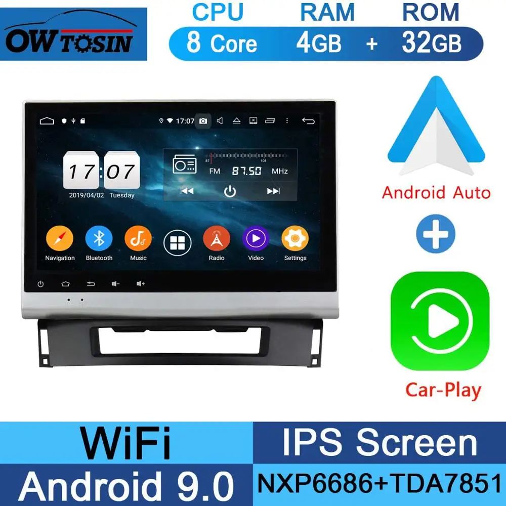 10," ips 8 ядерный 4 Гб ram+ 64 Гб rom Android 9,0 Автомобильный DVD радио плеер gps для Opel Astra J 2011 2012 2013 CD300 CD400 DSP CarPlay - Цвет: 32G CarPlay Android