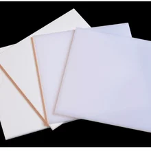 Чистая белая акриловая плата светильник цвета слоновой кости пластиковый лист из плексигласа фотоспособность органическое стекло полиметилметакрилат 200*200 мм