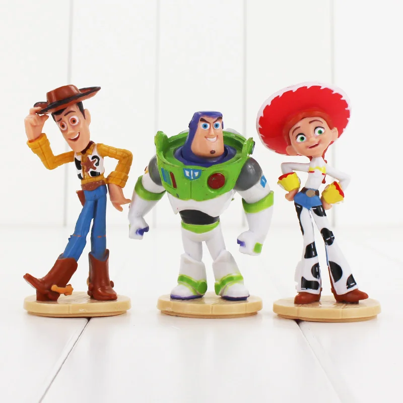 3pcs/lot Toy Story 3 Buzz Lightyear Woody Jessie Figure