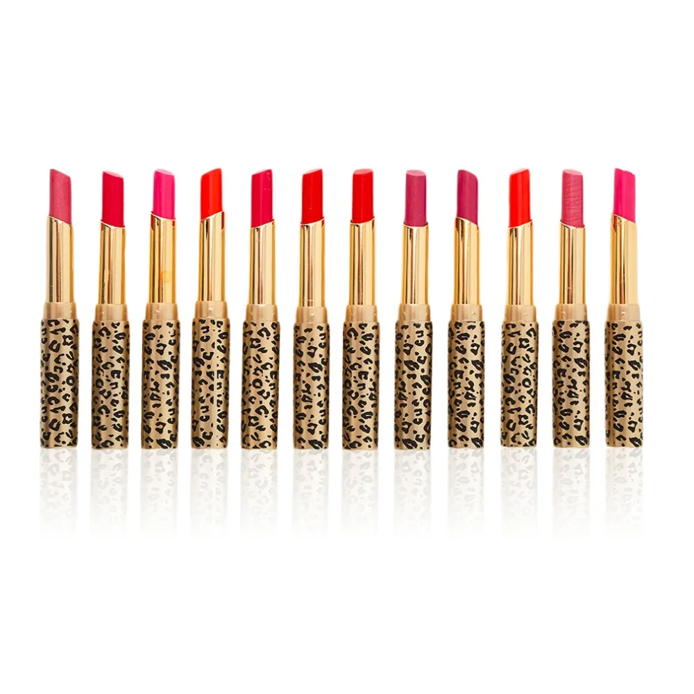 12Pcs/Set Matte Long Lasting Lipstick 12 Colors Lip Gloss Waterproof
