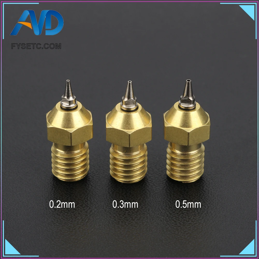3D طابعة أجزاء 0.2/0.3/0.5 ملليمتر البخاخة فوهة محول مجموعة البخاخة الفوهات محول مع فوهة ل V6 hotend 1.75 ملليمتر خيوط 3D طابعة أجزاء 0.2/0.3/0.5 ملليمتر البخاخة فوهة محول مجموعة البخاخة الفوهات محول مع فوهة ل V6 hotend 1.75 ملليمتر خيوط