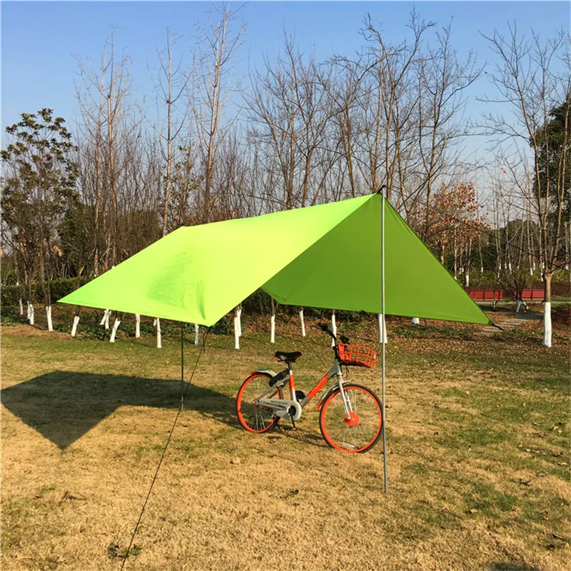 في الهواء الطلق خيمة المحمولة خفيفة الوزن التخييم السفر مكافحة الأشعة فوق البنفسجية السياحية الصيف خيمة قماش القنب للماء المأوى حصيرة الأرج...