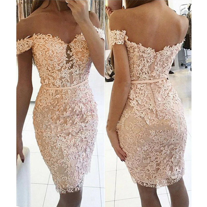

New Women Formal Party Dress Summer Floral Lace Short Sleeve Sexy V Neck Bodycon Dresses Lady Elegant Shein Pencil Dress Vestido