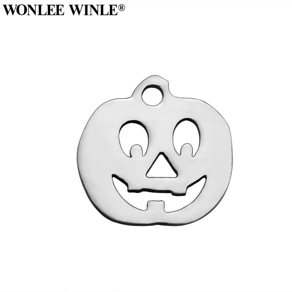 Wonlee Winle DIY 316 нержавеющая сталь Хэллоуин маска Тыква призрак талисманы Подвески для браслет цепочки и ожерелья ювелирных изделий