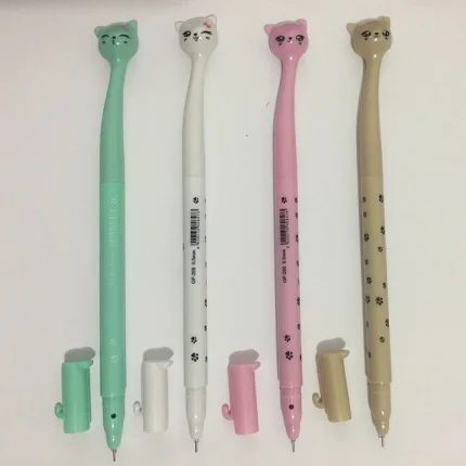 

4 pcs/lot, Wholesales, Free Shipping, High Quality Gel Pen, Cute Cat Pen, Office School Supplies, Stationery, Gifts, 4 Colour