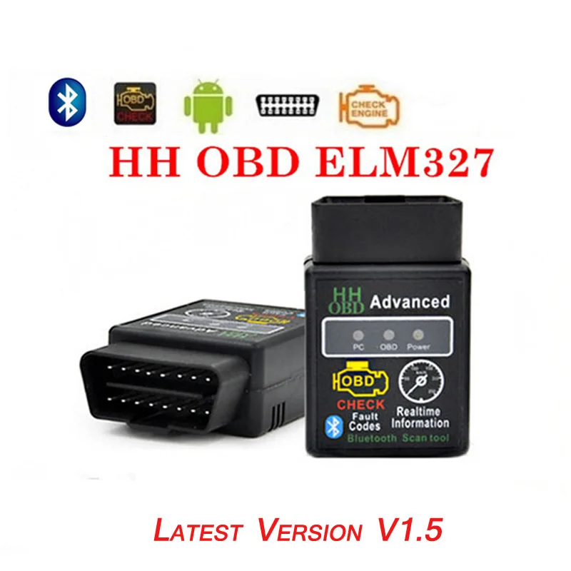 2019 HH OBD лучшие ELM327 Bluetooth OBD2 OBDII BUS Check Engine Авто диагностический сканер инструмент Интерфейс адаптер для Android PC