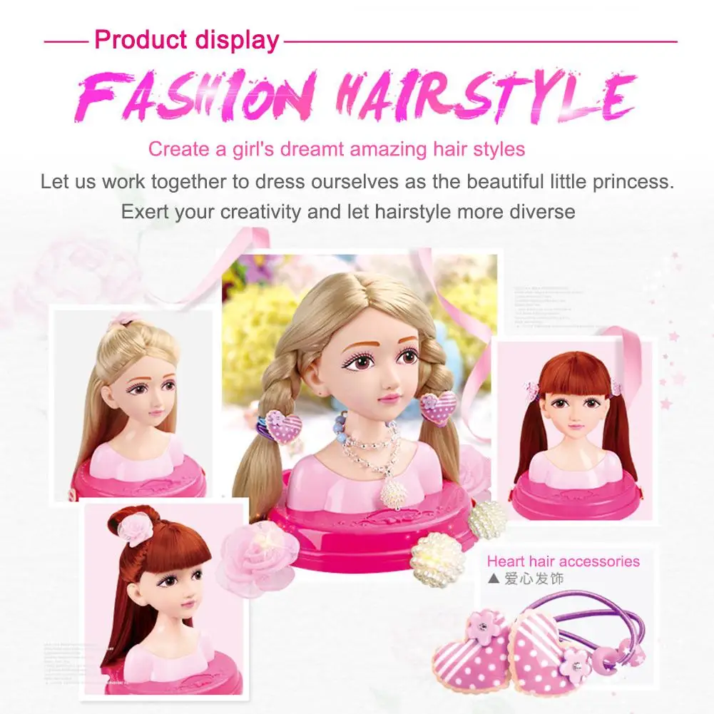 Игровой дом игрушки для детей модный стилист волос Кукла Макияж тиара практика