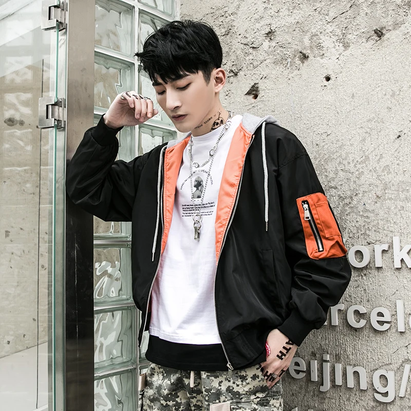 Vintage Spring Bomber Jackets Men Autumn Anorak Streetwear Japanese Jacket Men Mandarin Collar Pana Hombre Rave Clothes 5J83 Vintage Spring Bomber Jackets Men Autumn Anorak Streetwear Japanese Jacket Men Mandarin Collar Pana Hombre Rave Clothes 5J83